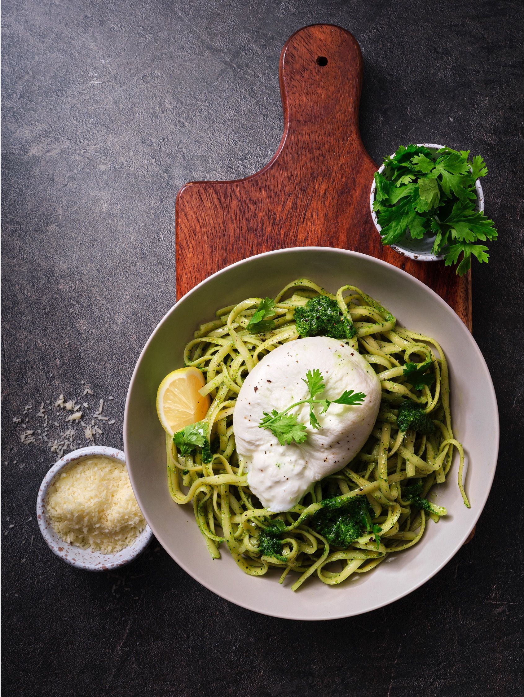 Goody Super Green Burrata Pasta Super Green Burrata Pasta
